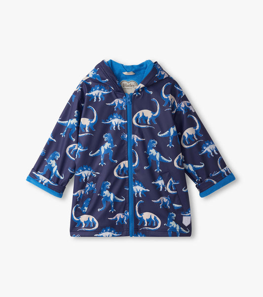 Veste de pluie à couleur changeante – Dinosaures peints