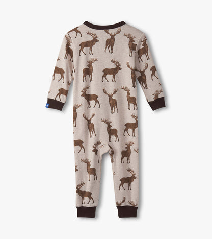 Baby Boys Pine Brush Stags Cotton Sleeper