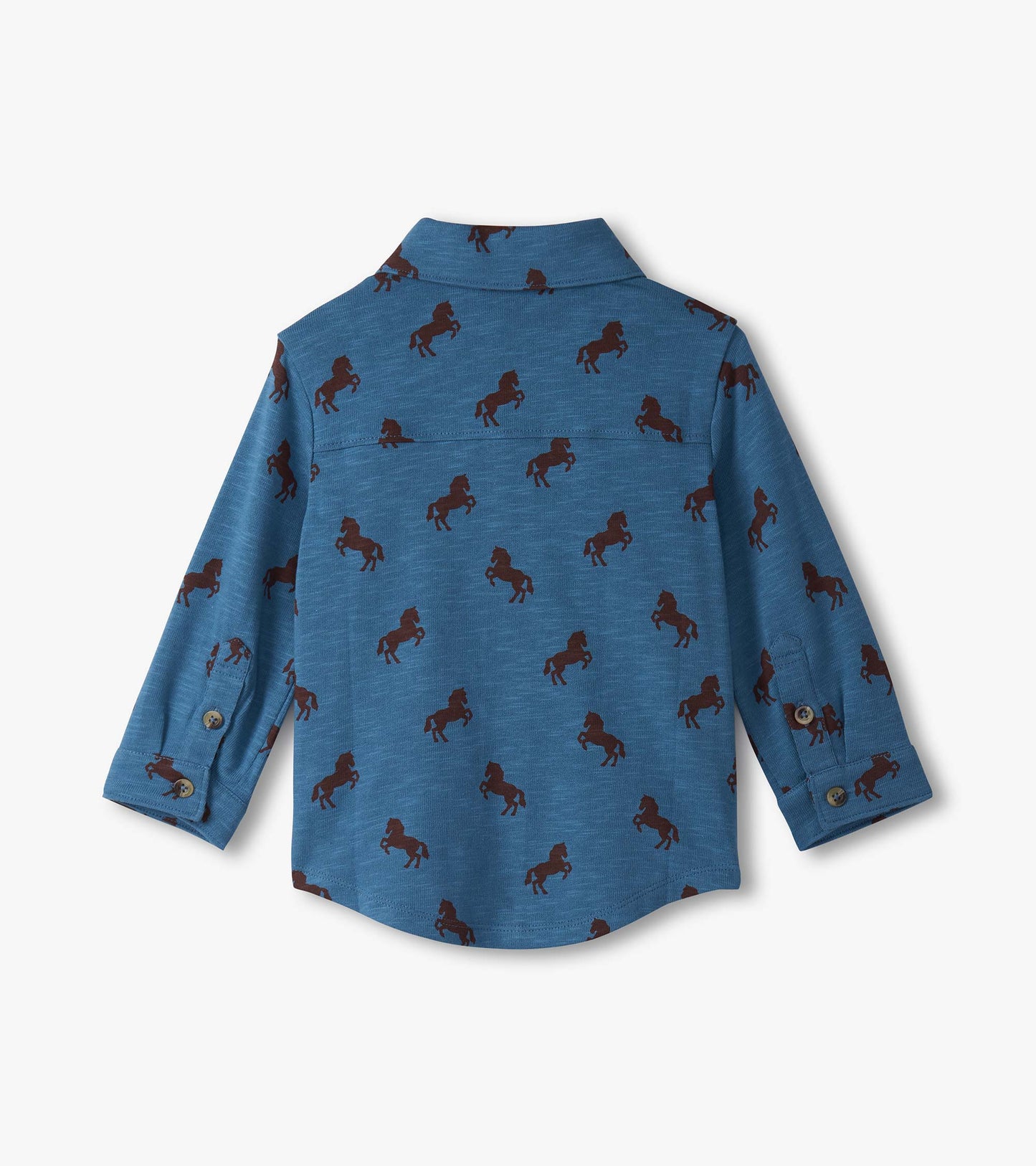 Chemise boutonnée en jersey – Chevaux de ranch