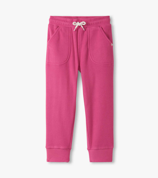 Girls Raspberry Rose Polar Fleece Joggers