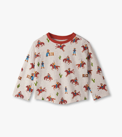 Ensemble de t-shirt et pantalon à enfiler – Motifs de ranch