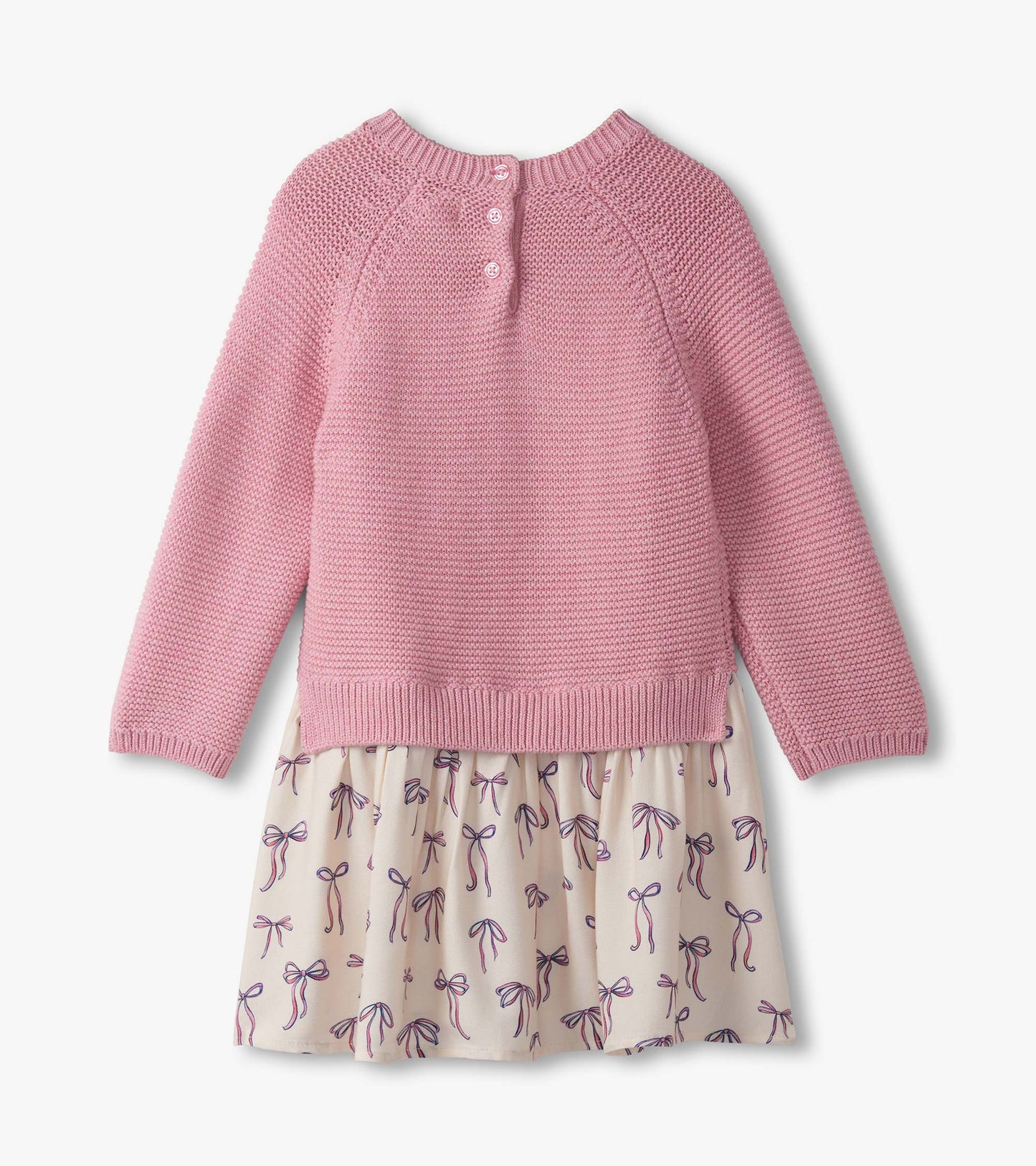 Robe-pull en matières mixtes – Jolies boucles