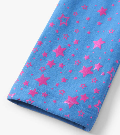 Legging tout confort pour fille – Étoiles saphir