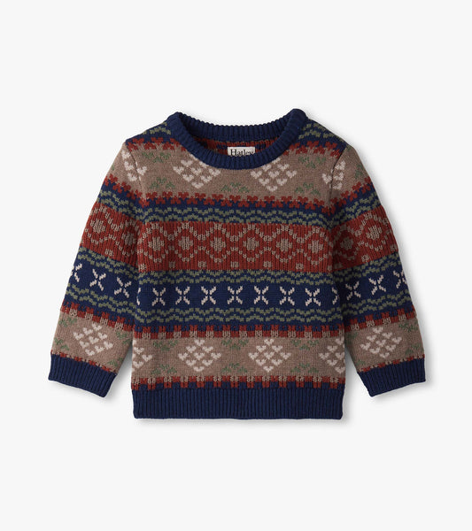 Baby & Toddler Boys Vintage Fair Isle Crew Neck Sweater