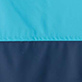 Blue and navy fabric color-block design