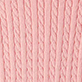 Close-up of pink cable knit texture
