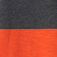 Dark gray and bright orange textured color block design