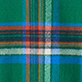 Green and blue plaid pattern with orange and white stripes