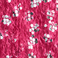 Pink textured pattern with white floral motifs