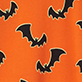Orange pattern with black bats