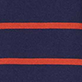 Two horizontal orange stripes on a dark purple background