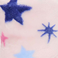 Blue star shapes on a light background