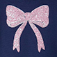 Pink glitter bow