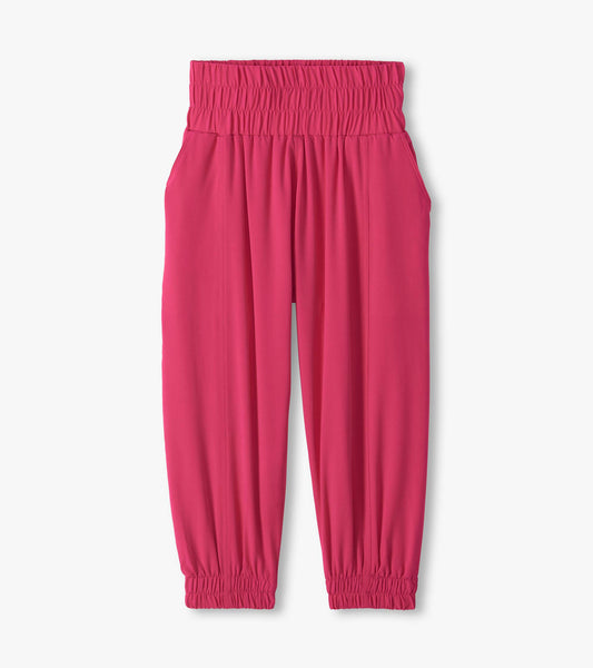 Pantalon rose vif doublé de filet – Filles