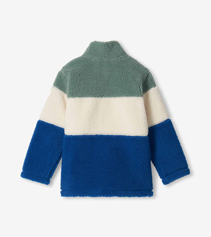 Boys Limoges Colourblock Faux SherpaJacket