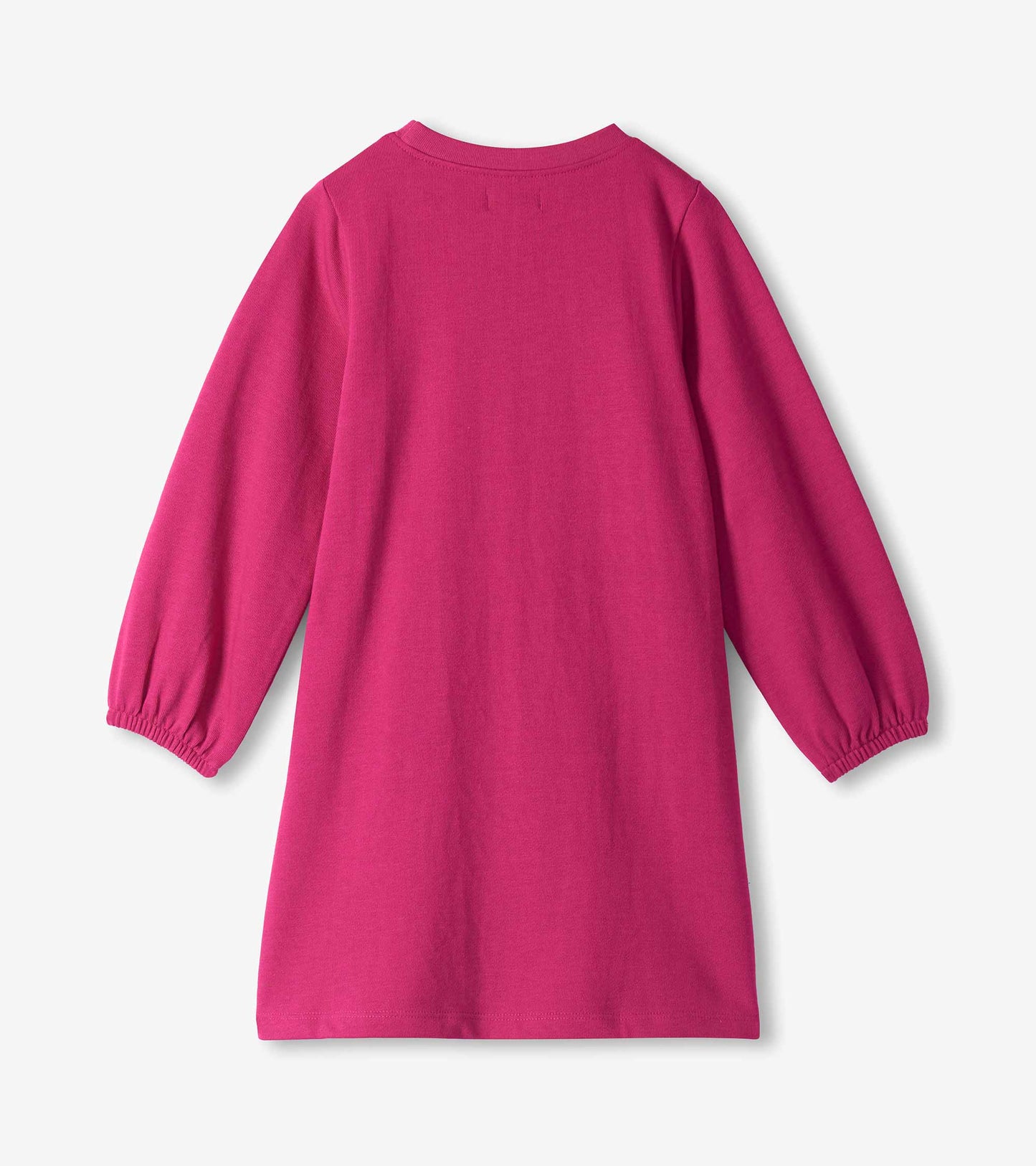 Robe fuchsia à appliqué cœur – Filles