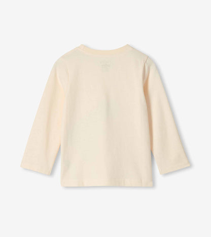 T-shirt à imprimé T-Rex à col rond manches longues – Bébé et tout-petit garçon