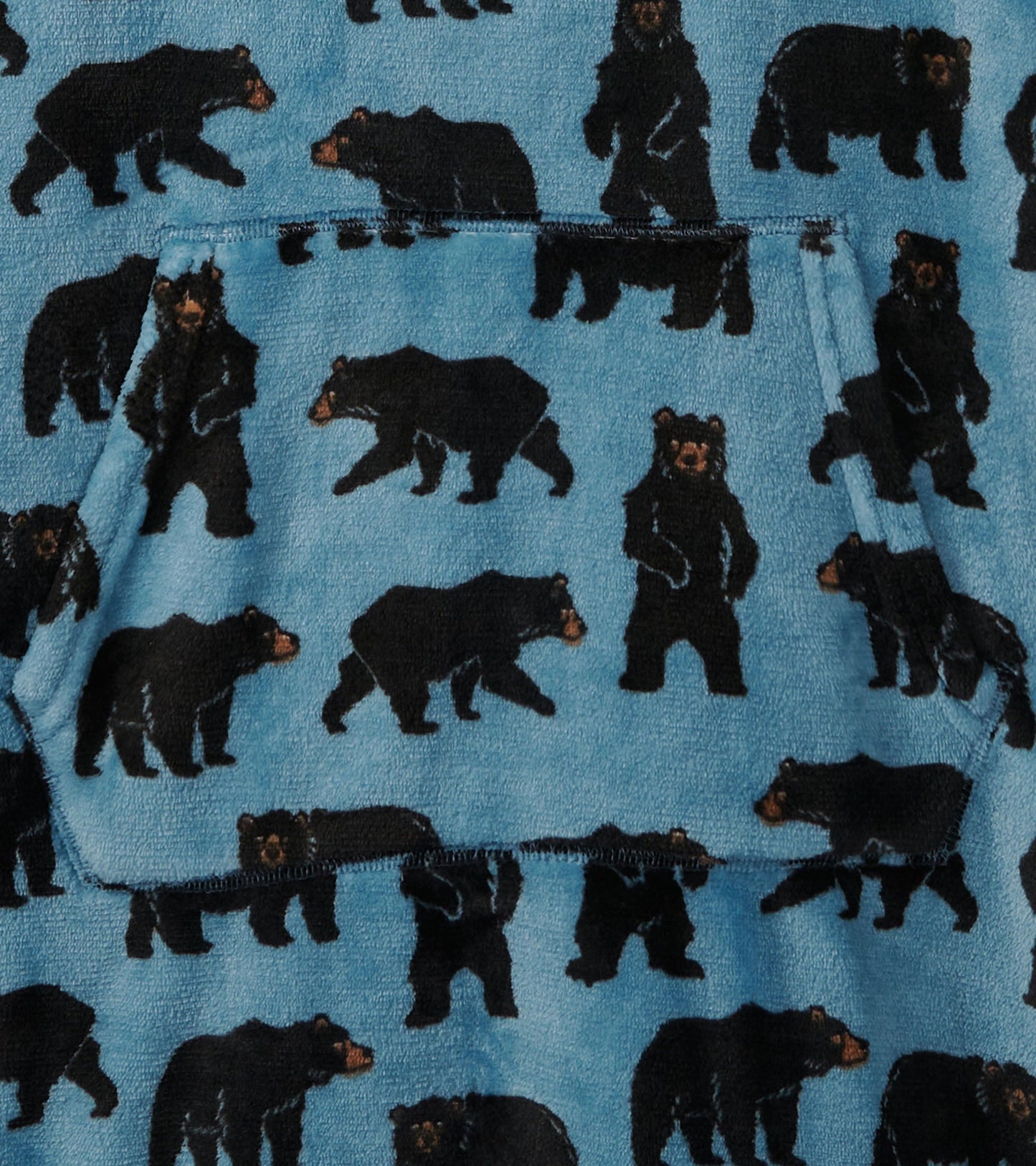 Pull à capuchon en molleton très ample pour femme – Ours en liberté