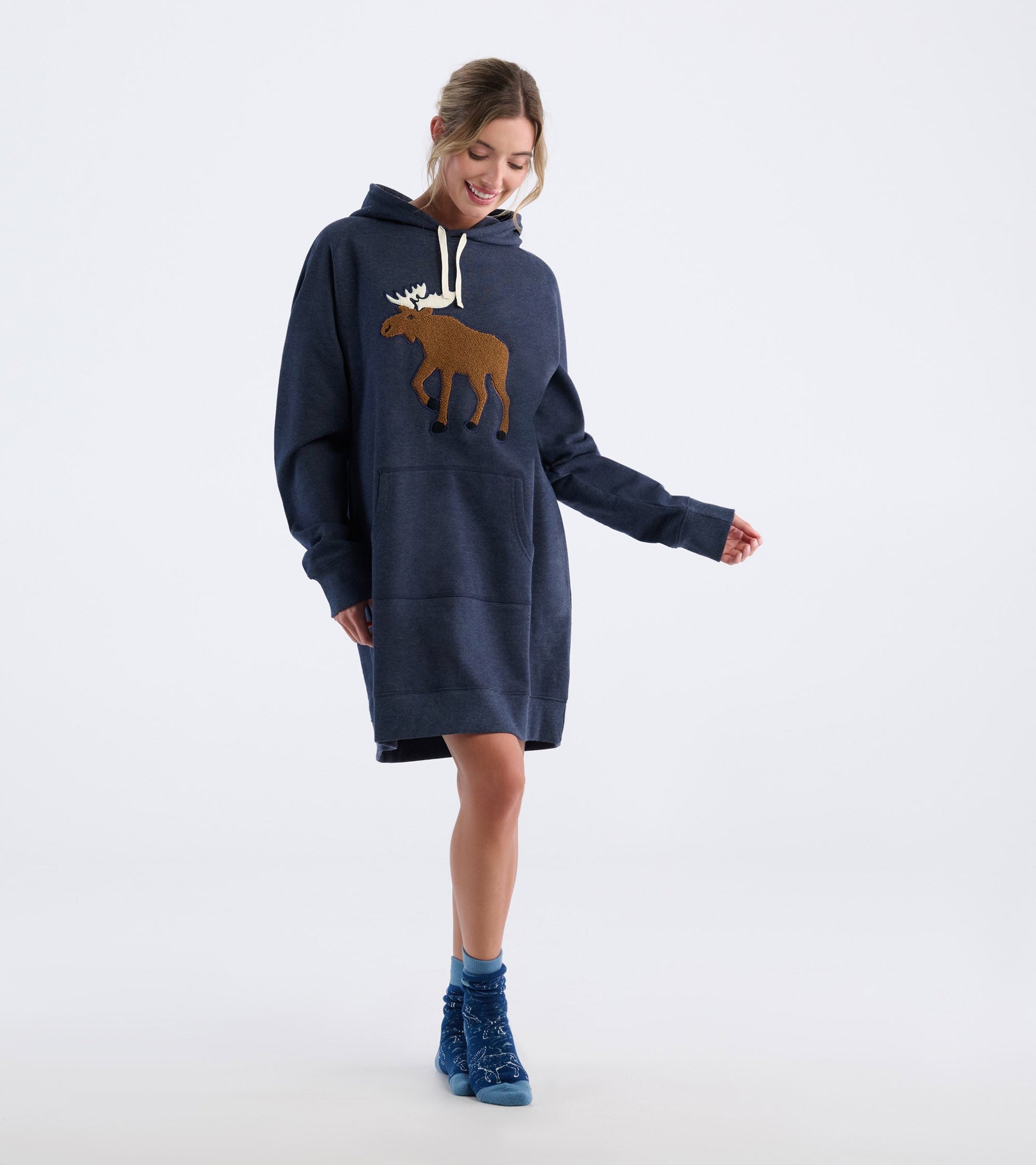 Women's Moose Oversized Hoodie Women's Moose Oversized Hoodie