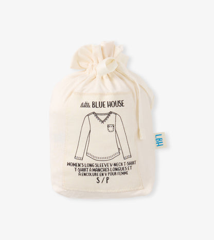 T-shirt à manches longues pour femme – Crème
