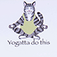 View Yogatta Do This (Cat) Magnetic List - Cartoon zebra hugging a light green heart with text below reading "Yogatta do this