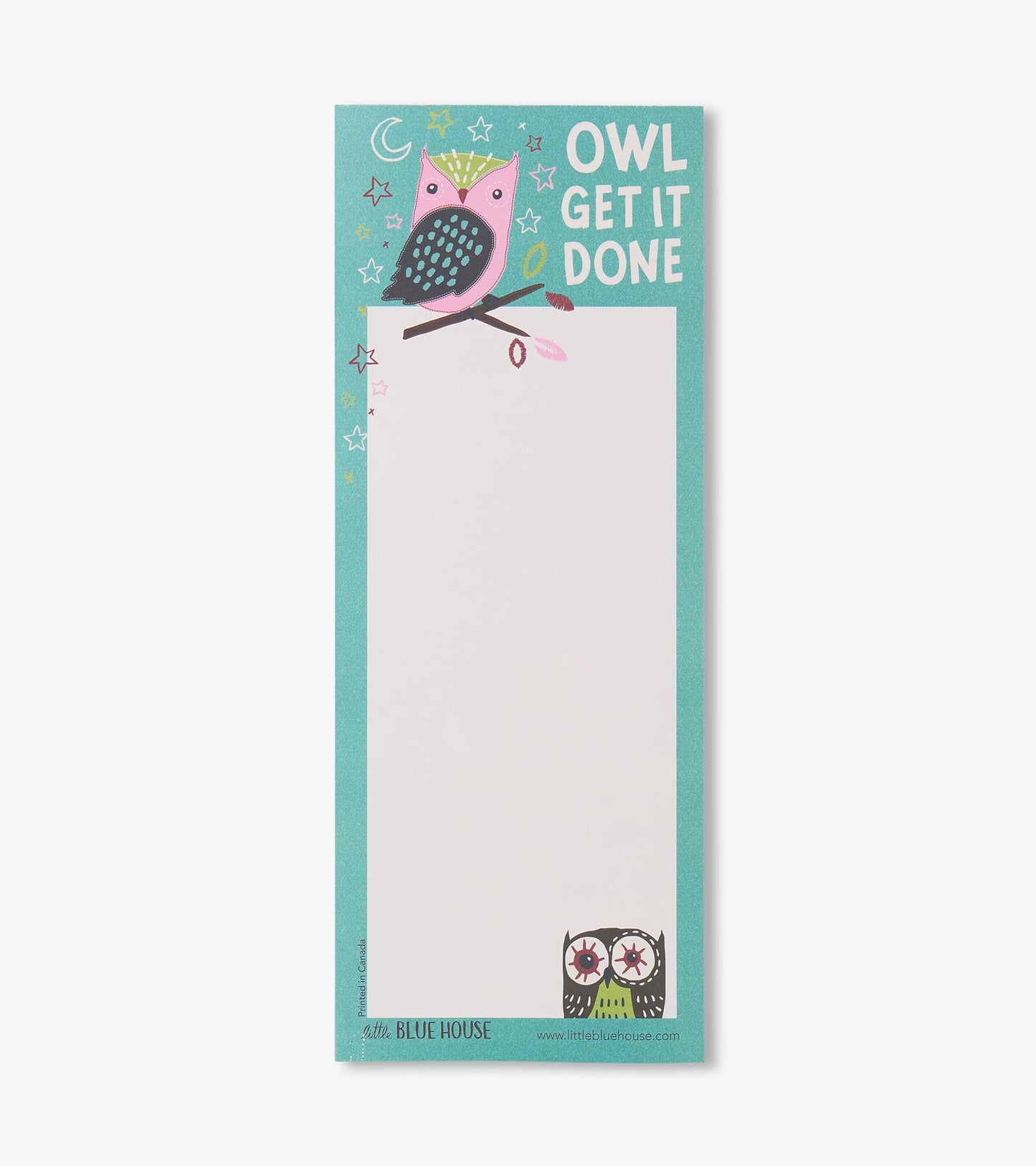 Bloc-notes aimanté – Hiboux « owl get it done »