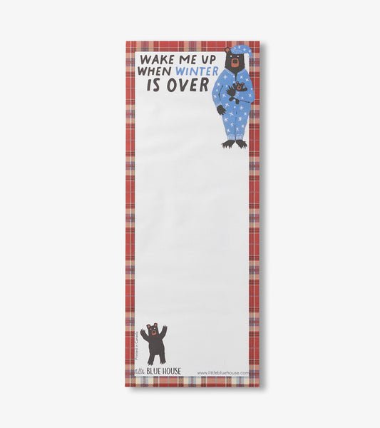 Wake Me Up Magnetic Notepad