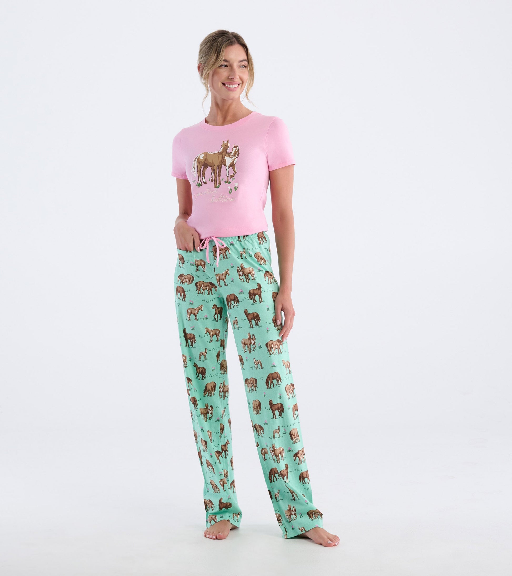 Women's Western Horses Cotton Pajama Pants