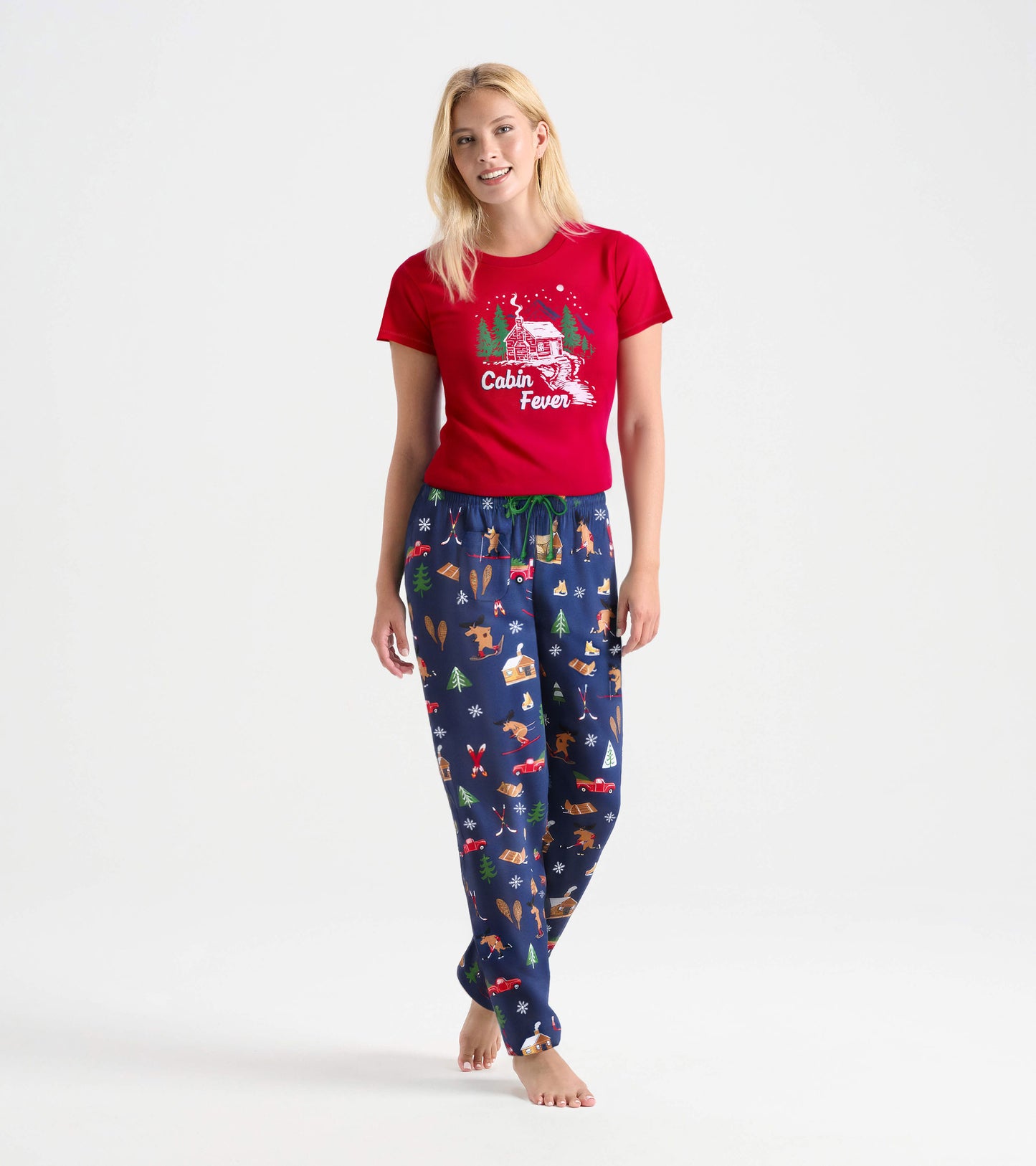 Women's Winter Cabin Cotton Pajama Pants