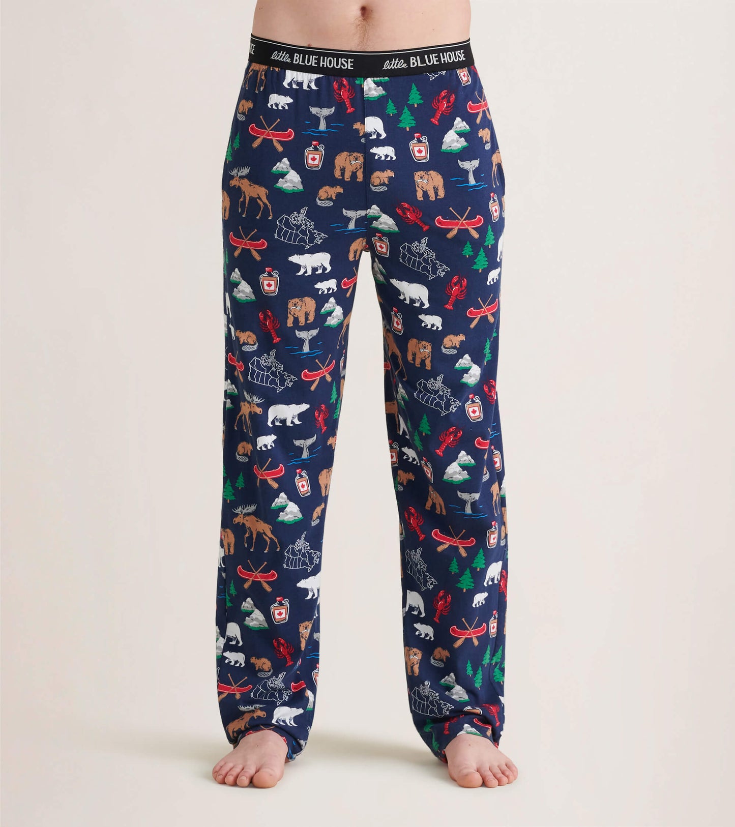 Pantalon de pyjama en jersey pour homme – Motifs canadiens