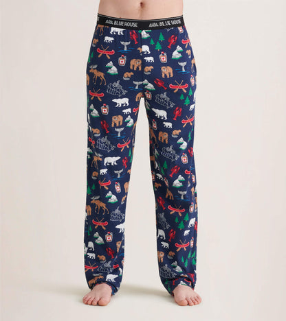 Pantalon de pyjama en jersey pour homme – Motifs canadiens