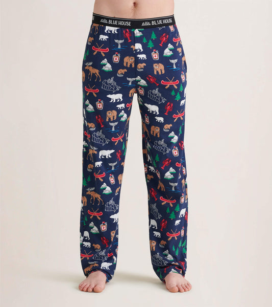 Pantalon de pyjama en jersey pour homme – Motifs canadiens