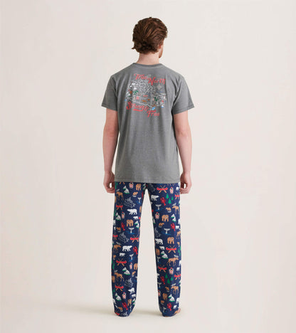 Pantalon de pyjama en jersey pour homme – Motifs canadiens