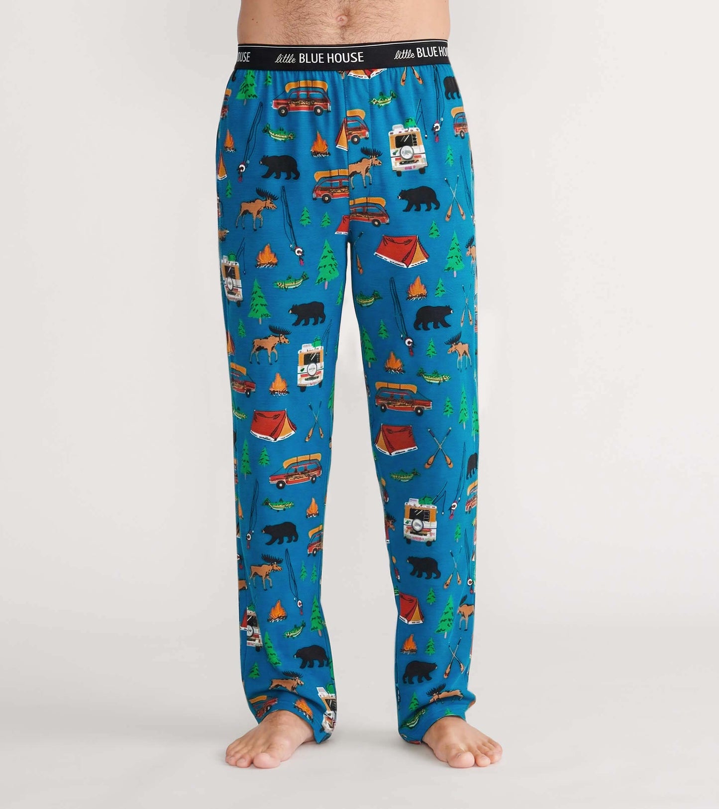 Pantalon de pyjama pour homme – Camping rétro