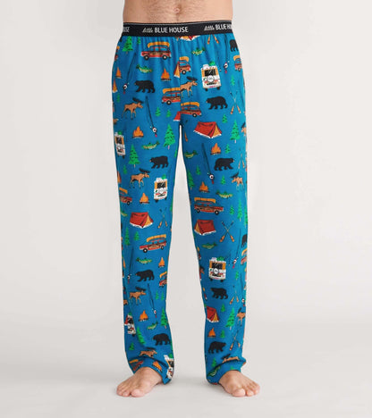 Pantalon de pyjama pour homme – Camping rétro