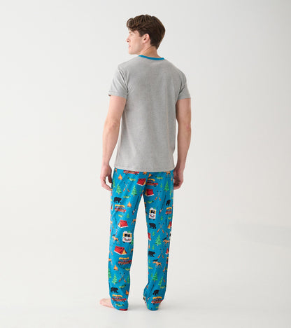 Pantalon de pyjama pour homme – Camping rétro