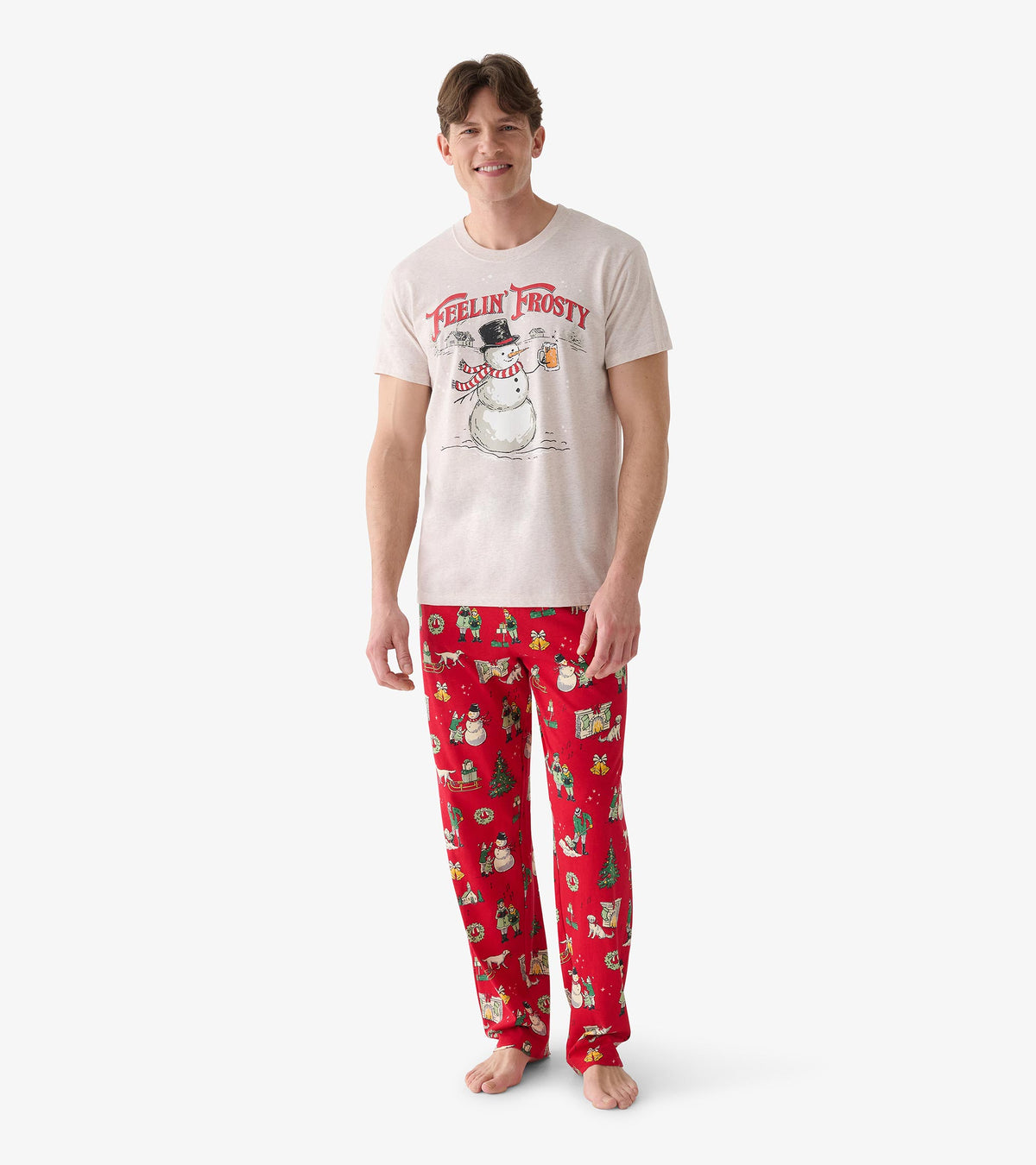Men's Vintage Christmas Pajama Pants