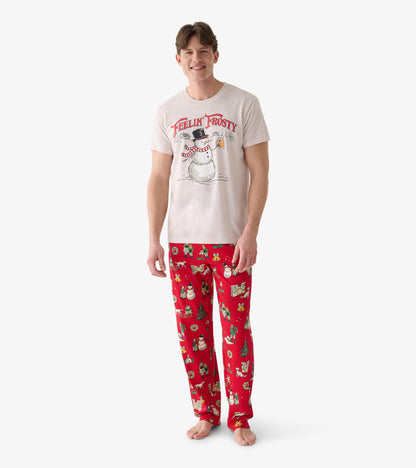 Men's Vintage Christmas Pajama Pants