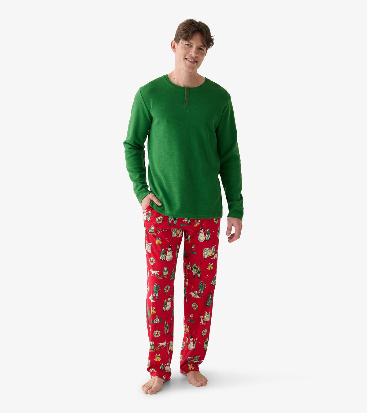 Men's Vintage Christmas Pajama Pants