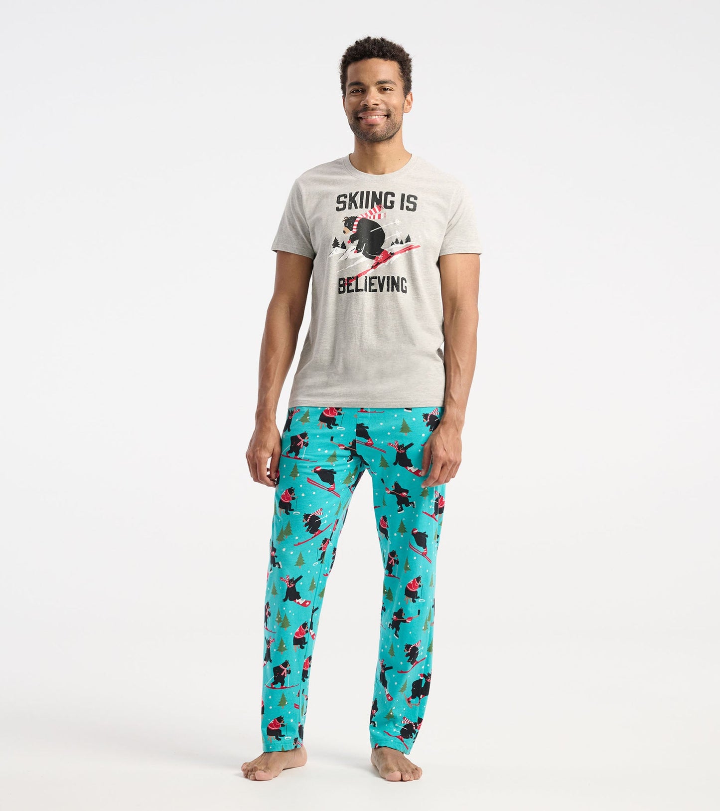 Pantalon de pyjama pour homme – Sports d’hiver dans la nature