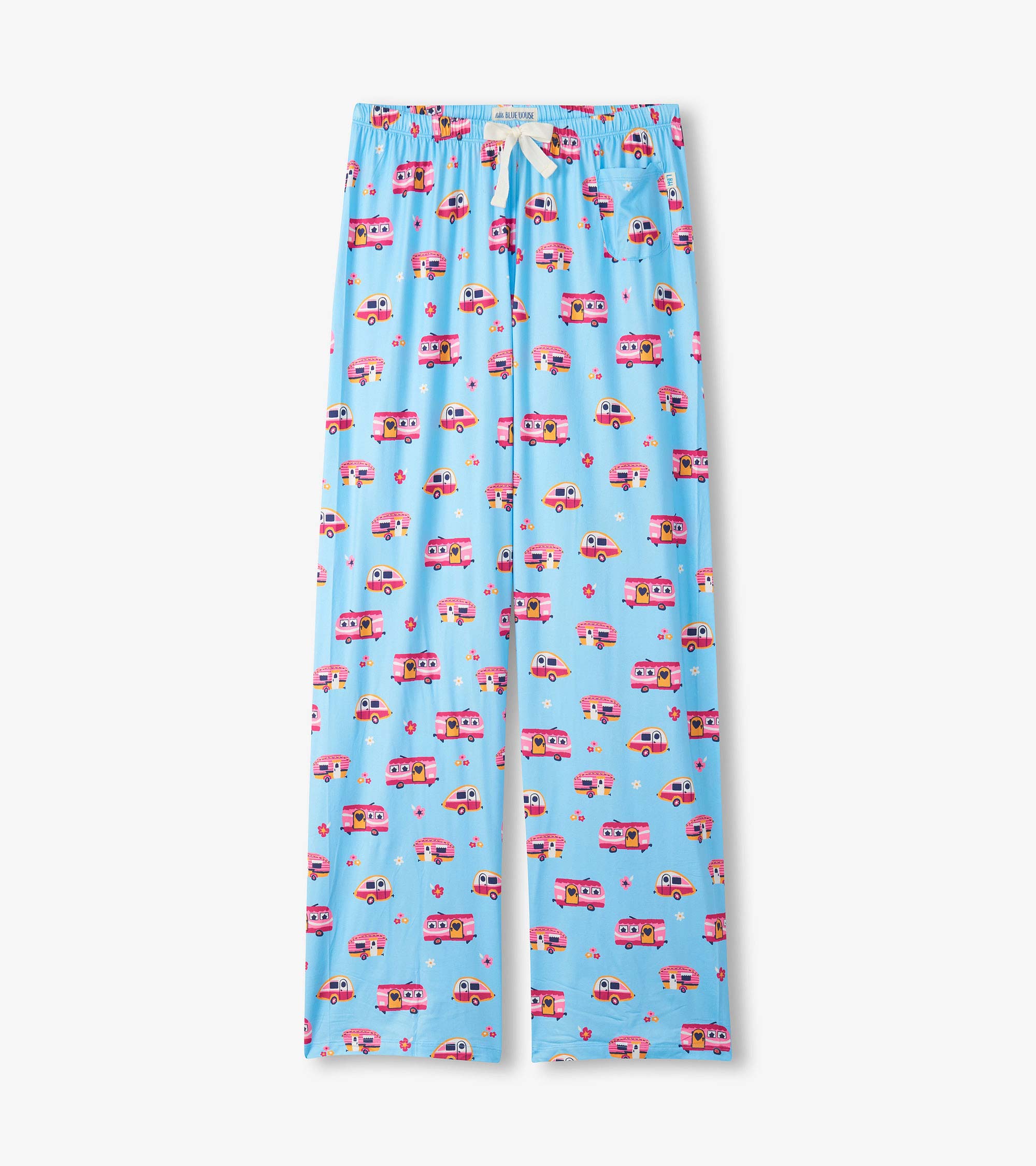 Women's Retro Campers Polyknit Pajama Pants