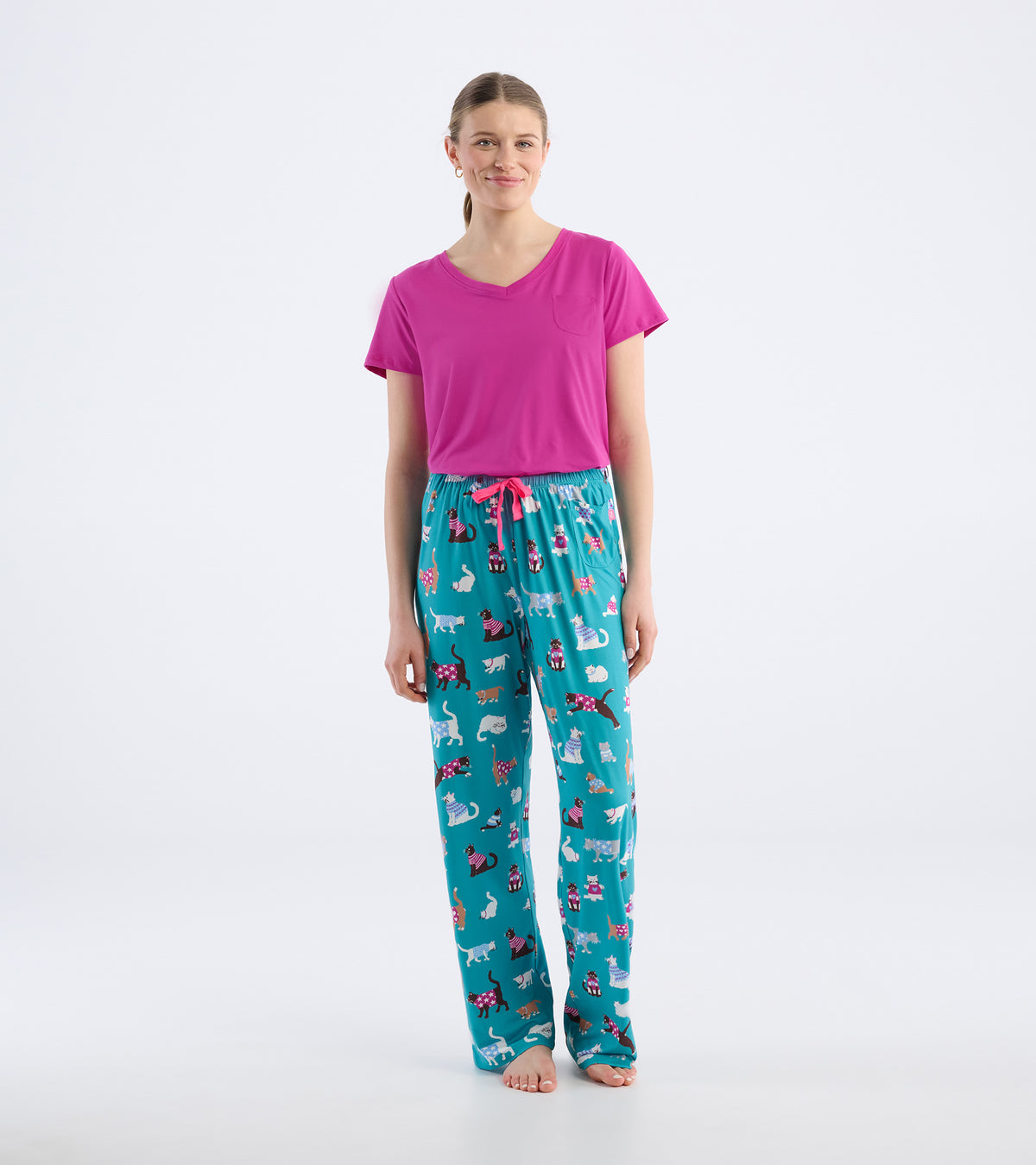 Pantalon de pyjama pour femme dans son sac – Chatons mignons