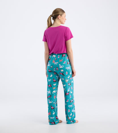 Pantalon de pyjama pour femme dans son sac – Chatons mignons
