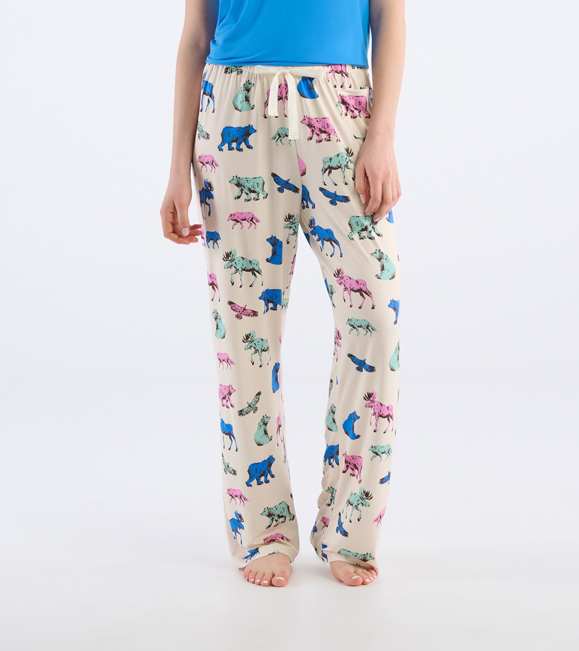Women's Woodland Animals Polyknit Pajama Pants