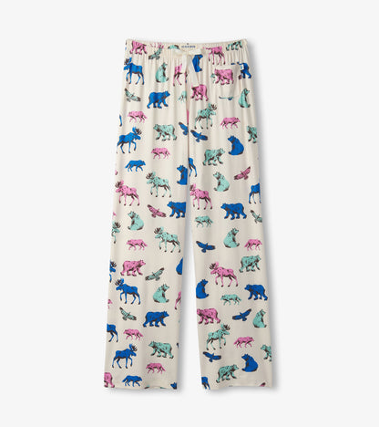 Pantalon de pyjama en jersey pour femme – Animaux des bois
