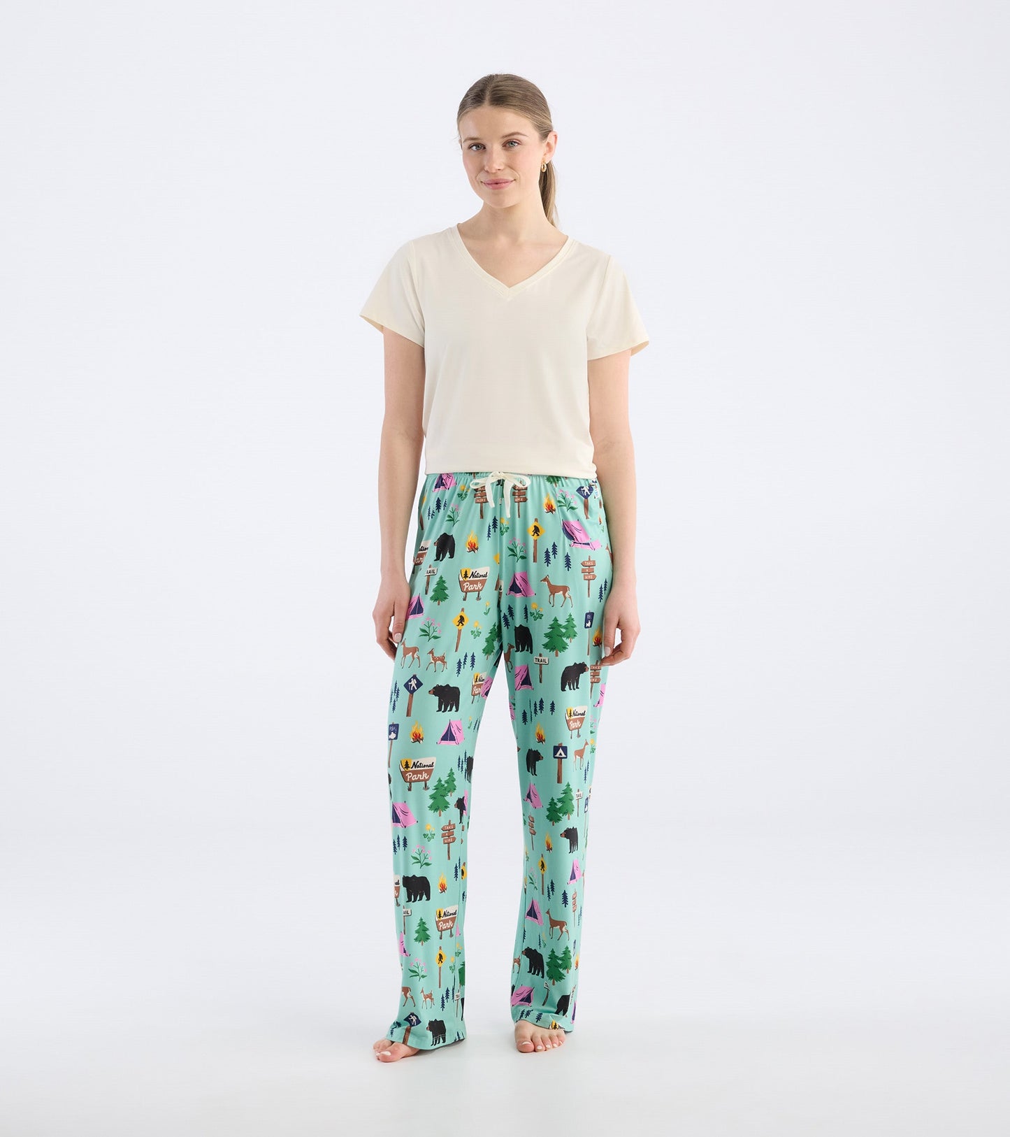 Pantalon de pyjama en jersey pour femme – Sentier de randonnée