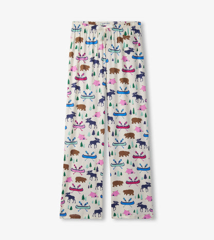 Pantalon de pyjama en jersey pour femme – Camping sauvage