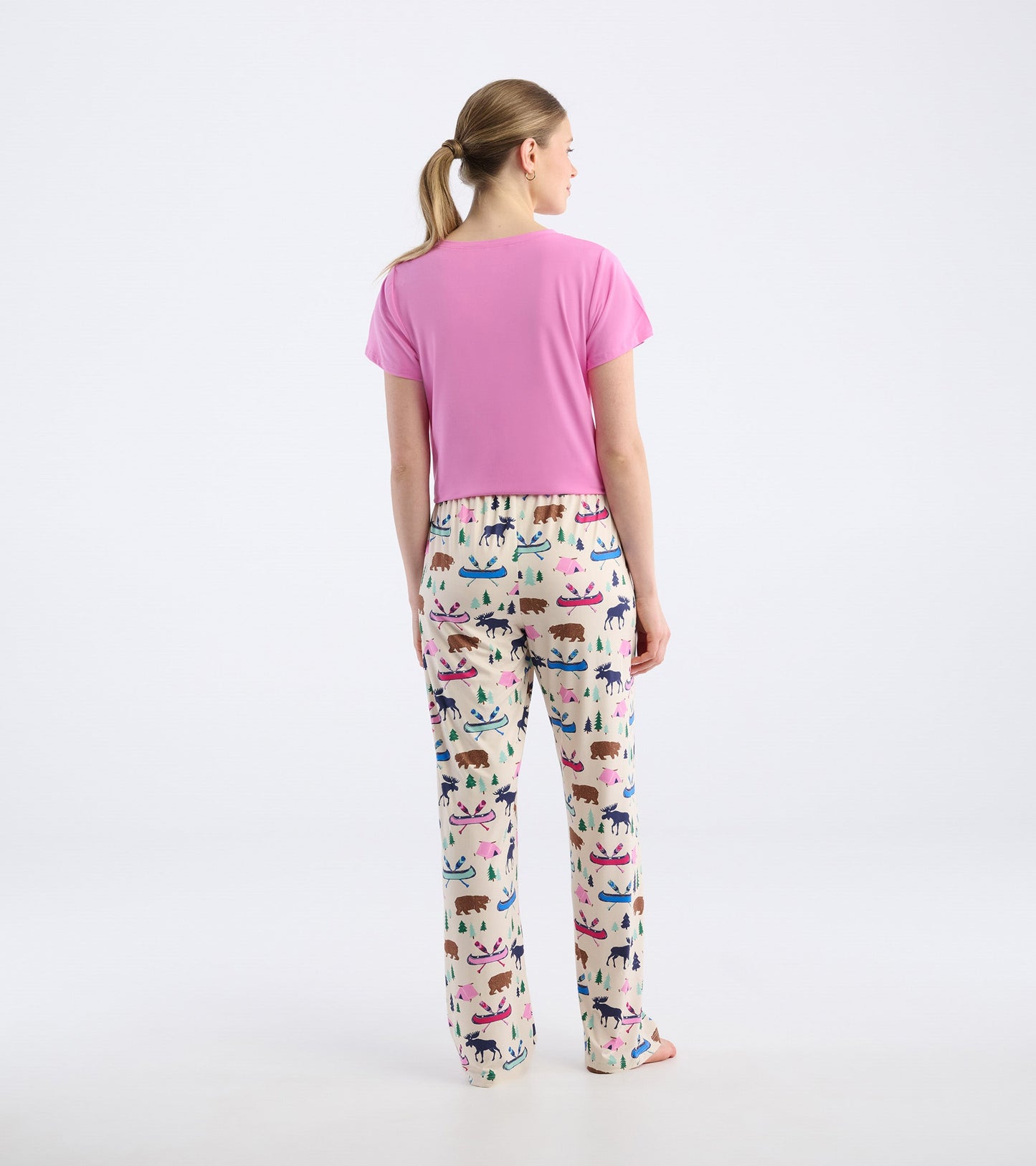 Pantalon de pyjama en jersey pour femme – Camping sauvage
