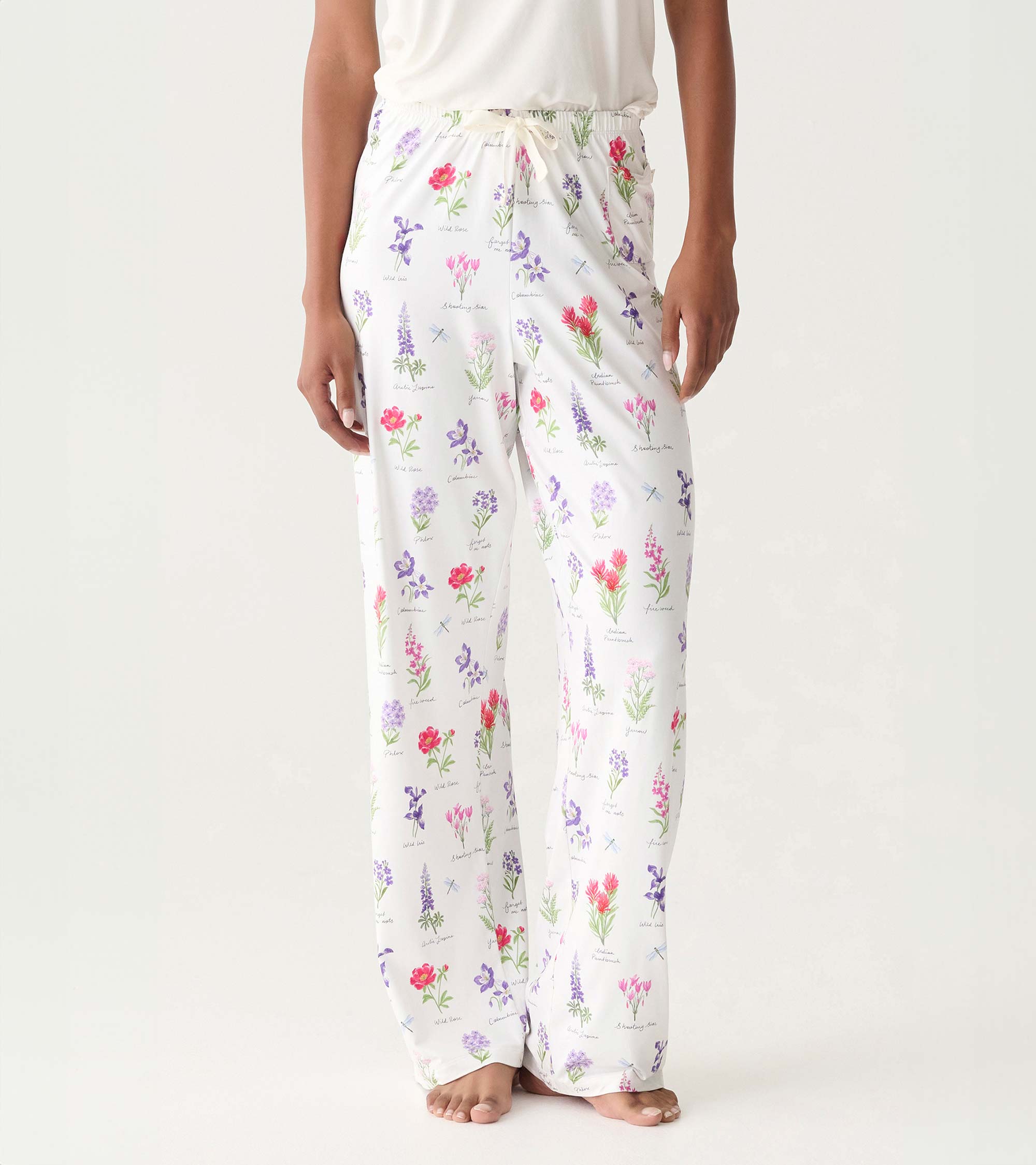 Pantalon de pyjama pour femme dans son sac – Fleurs sauvages