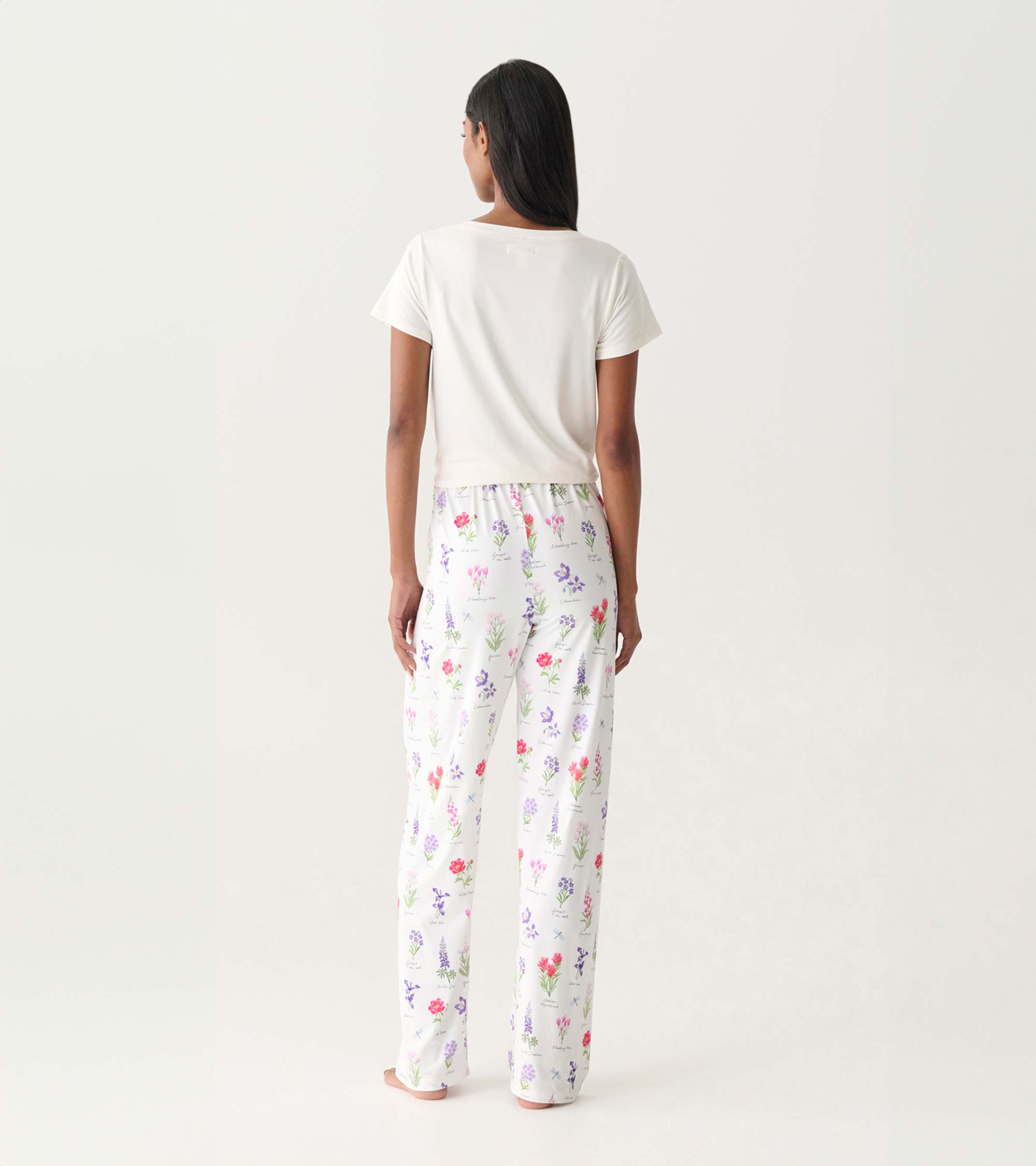 Pantalon de pyjama pour femme dans son sac – Fleurs sauvages